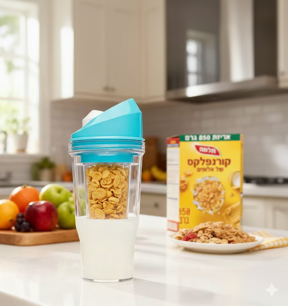 BokerUP - בקבוק נייד לארוחת בוקר